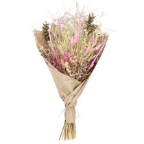 kohteita Kuivakukkakimppu vaaleanpunainen vihreä Lagurus eucalyptus 150g
