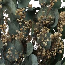 kohteita Kuivatut kukkakimppu eucalyptus gypsophila säilötty 50cm vihreä