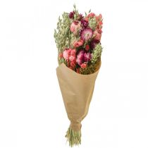 kohteita Kuivakukkakimppu, olkikukkia, jyvää, unikonkotaa, Phalaris, ruokoheinää, 55cm