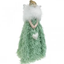 Doorstop Christmas Angel Angel Figuuri Vihreä K38cm