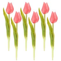 kohteita Korkealaatuinen tulppaaninkukka, elävän näköinen kopio pöytämaljakoihin, 21 cm, 6 kpl