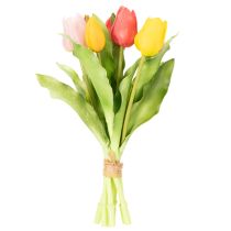 kohteita Keinotekoiset tulppaanit, maalaismainen kevätkoriste mihin tahansa pöytämaljakkoon, 30 cm, 7 kpl