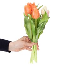 kohteita Keinotekoiset tulppaanit kevään koristeluun, olohuoneeseen ja keittiöön, aidon näköiset, 30 cm, 7 kpl