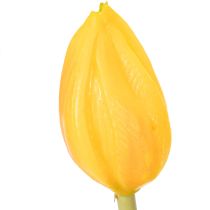 kohteita Keinotekoinen tulppaanikimppu, värikäs, realistinen koriste, korkealaatuinen kotiin, 43 cm, 7 kpl