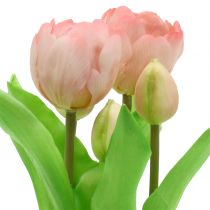 kohteita Tekokukat ruukussa Tekotulppaanit Pinkki Keltainen 22,5cm