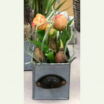 kohteita Tekokukat ruukussa Tekotulppaanit Pinkki Keltainen 22,5cm