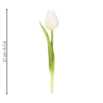 kohteita Keinotekoinen tulppaani, realistinen koriste, kestävä silkkikukka kotiin, 21 cm, 6 kpl