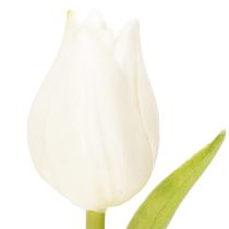 kohteita Keinotekoinen tulppaani, realistinen koriste, kestävä tekokukka kotiin, 21 cm, 6 kpl