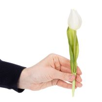 kohteita Keinotekoinen tulppaani, realistinen koriste, kestävä tekokukka kotiin, 21 cm, 6 kpl