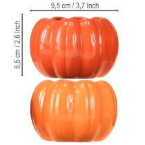 kohteita Keraaminen kurpitsa-ruukku, oranssi, Ø9,5 cm, korkeus 6,5 cm, 4 kpl