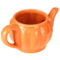 kohteita Keraaminen ruukku/teekannu, oranssi sekoitus, 15 × 9 × 6,5 cm, 2 kpl