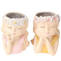 kohteita Istutuskone Keraaminen Dreaming Girl Valikoima H19,5cm 2kpl