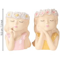 kohteita Istutuskone Keraaminen Dreaming Girl Valikoima H19,5cm 2kpl