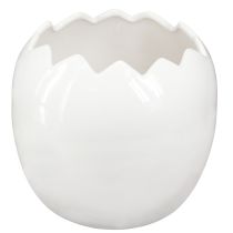 kohteita Planter Easter Egg Suuri munakeraaminen kasviruukku Valkoinen 20×18cm