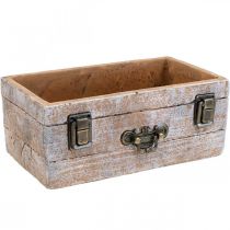 Istutuslaatikko betoni antiikkipuuta ulkonäkö 22,5x13x9cm