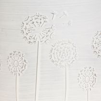 kohteita Istutuskone Dandelions Metallinen kukkaruukku Valkoinen Ø15,5cm K15,5cm