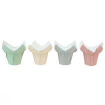 kohteita Istutuspaperi pilkullinen lahjapakkaus kukkia Ø9cm K16cm 8 kpl