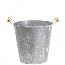 Istutuskone vintage koristeellinen metallikauha Ø14cm K13cm