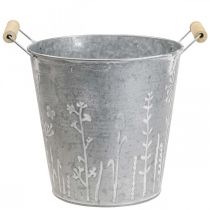 Istutuskone vintage koristeellinen metallikauha Ø21,5cm K19cm