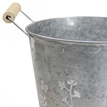 Istutuskone vintage koristeellinen metallikauha Ø21,5cm K19cm