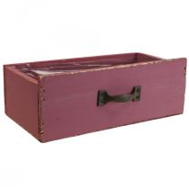 Istutuslaatikko puinen deco violetti 25×13×9cm