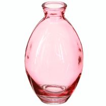 kohteita Maljakko sipulimaisia minimaljakoita, lasia, sävytetty pinkki Ø7cm, korkeus 12cm, 6 kpl