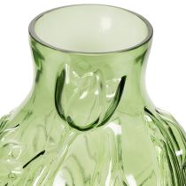 kohteita Lasimaljakko kohokuvioidulla tulppaanikuviolla sisustukseen, 22,5 cm