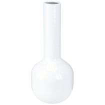 kohteita Moderni koristeellinen maljakko metallimaljakko kermanvalkoinen Ø10,5cm K25,5cm