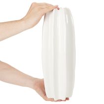 kohteita Ribattu maljakko, moderni keraaminen maljakko kuivakukille, 40 cm