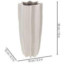 kohteita Moderni uurrettu maljakko, korkea koristeellinen maljakko kuivakukille, 38 cm