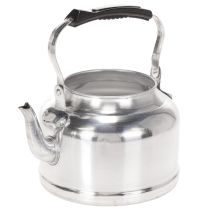 kohteita Vintage-koristeellinen teekannu/istutusastia, metallia sinkkijäljitelmällä, Ø19cm, korkeus 15cm