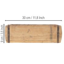kohteita Vintage puinen istutuslaatikko tiilenmuotoinen puu 30cm