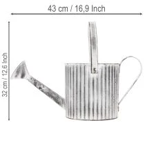 kohteita Vintage-istutusruukku Ø17cm, koristeellinen kastelukannu, metallinen ruukku shabby chic -tyyliin