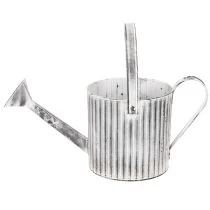 kohteita Vintage-istutusruukku Ø17cm, koristeellinen kastelukannu, metallinen ruukku shabby chic -tyyliin
