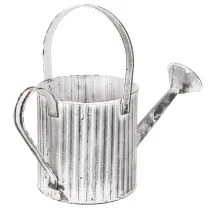 kohteita Vintage-istutusruukku Ø17cm, koristeellinen kastelukannu, metallinen ruukku shabby chic -tyyliin