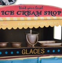 kohteita Vintage pöytäkoristeet jäätelöauton metallikoristeet 20×15×13,5cm