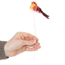 kohteita Tekolintu askarteluun langalla, värikäs koriste kaikkiin vuodenaikoihin, 8 cm, 12 kpl