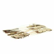 kohteita Kevätkoristelinnut tikkupuulla lajitelma H10,5cm 12 kpl