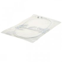 kohteita Bird deco ikkunakoristejousi, metallivalkoinen K37,5cm 2kpl