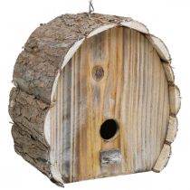 kohteita Koristeellinen pesimälaatikko Lintutalo Puinen puutarhasisustus Luonnonvalkoinen Pesty K22cm L21cm