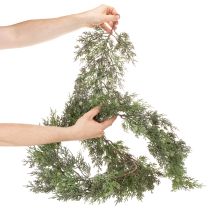 kohteita Keinotekoinen katajaseppele, joulukoriste pöydälle tai ikkunaan, 185 cm