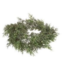 kohteita Keinotekoinen katajaseppele, joulukoriste pöydälle tai ikkunaan, 185 cm