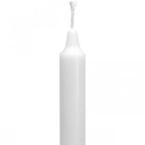 PURE vaha kynttilät sauva kynttilät valkoinen 250/23mm luonnonvaha 4kpl