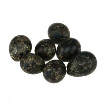 kohteita Viiriäisenmuna koristelu Musta Tyhjä 3cm Kevätkoristeet Luonnollinen koriste 50kpl