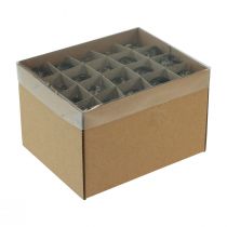 kohteita Viiriäisenmunakoriste, musta, tyhjä, 3cm, kevätkoriste, luonnonvärinen koriste, 50 kpl