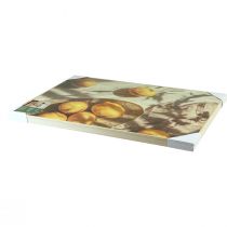 kohteita Sitruuna-seinätaide, kesäkoristeet, välimerellinen tunnelma, puukehykset, 40x60cm, olohuoneen seinäkoriste