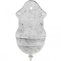 kohteita Shabby Chic -seinäkulho metallinen puolipyöreä valkoinen 24cm×10cm×47cm