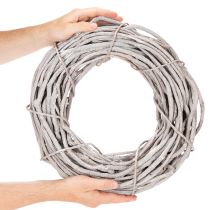 kohteita Pajuseppeleen koriste, valkoisista oksista tehty seppele, 40 cm