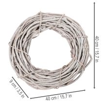 kohteita Pajuseppeleen koriste, valkoisista oksista tehty seppele, 40 cm