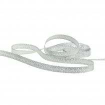 kohteita Joulunauha lurex hopea 10mm 50m